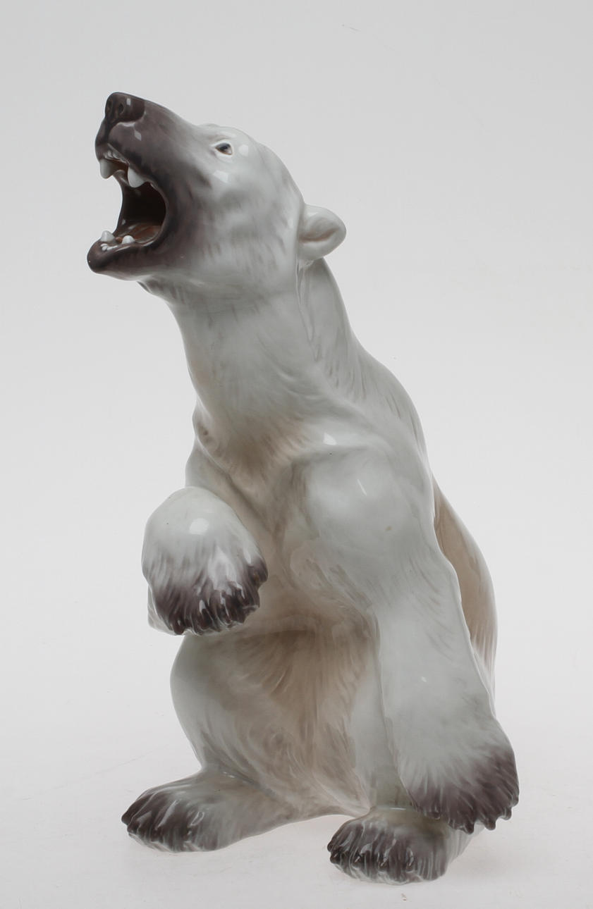 FIGURIN, porslin. Isbjörn, Dahl Jensen. Danmark.