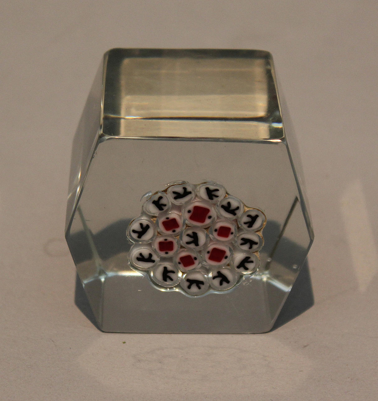 GLASBLOCK. 1900-tal. Märkt Murano, Venini.