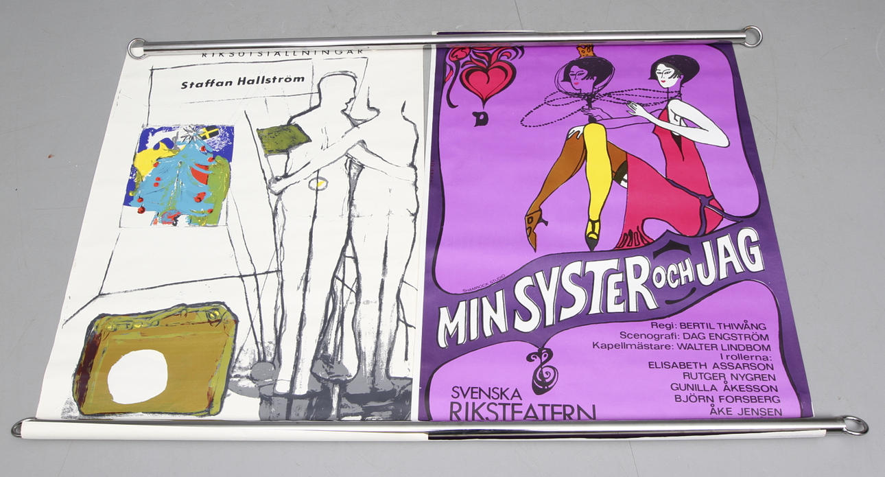 AFFISCHER, 7st. teater samt utställnigar.