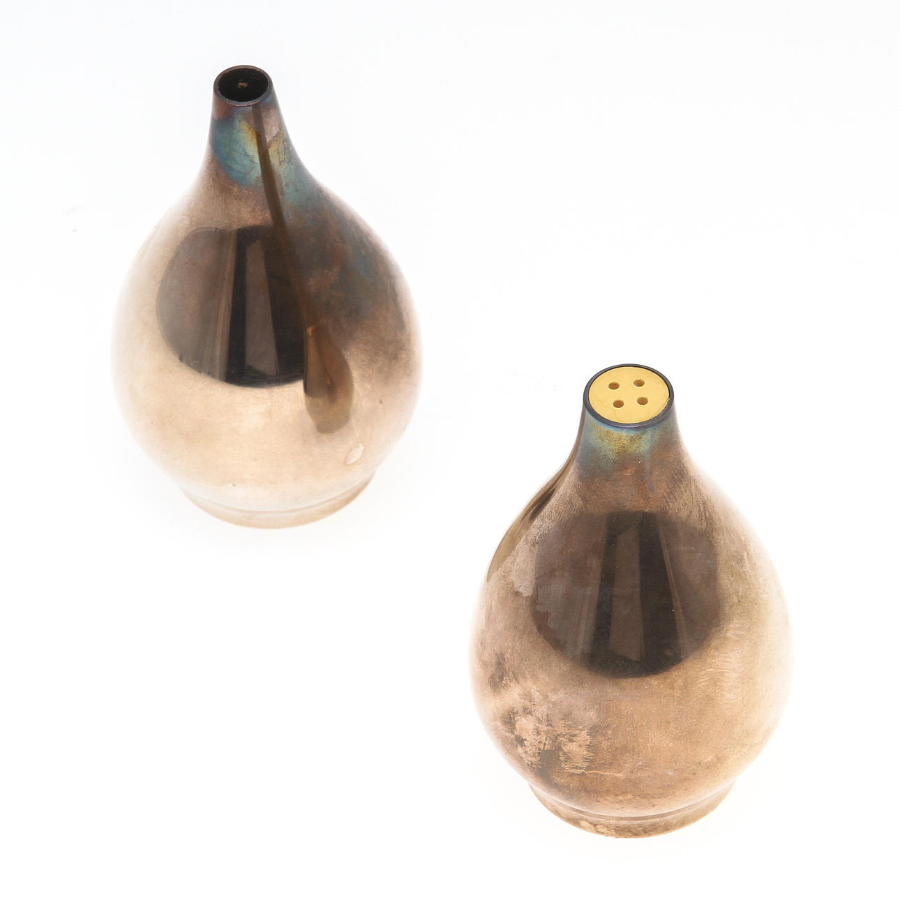 SALT- OCH PEPPARKAR, silver, Hans Hansen, Danmark, 1953.