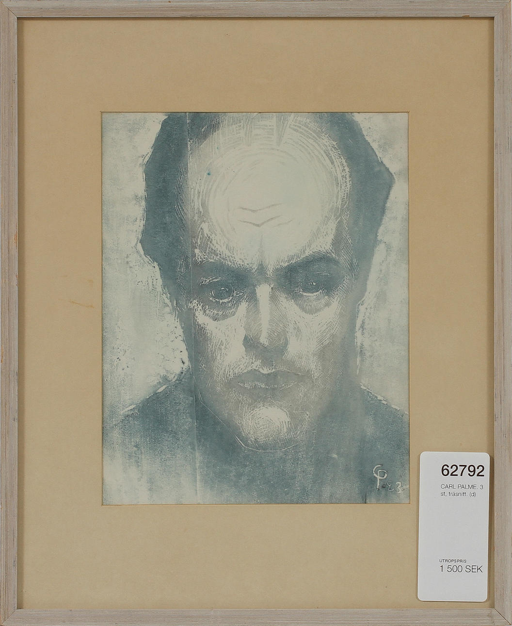 CARL PALME. 3 st, träsnitt.