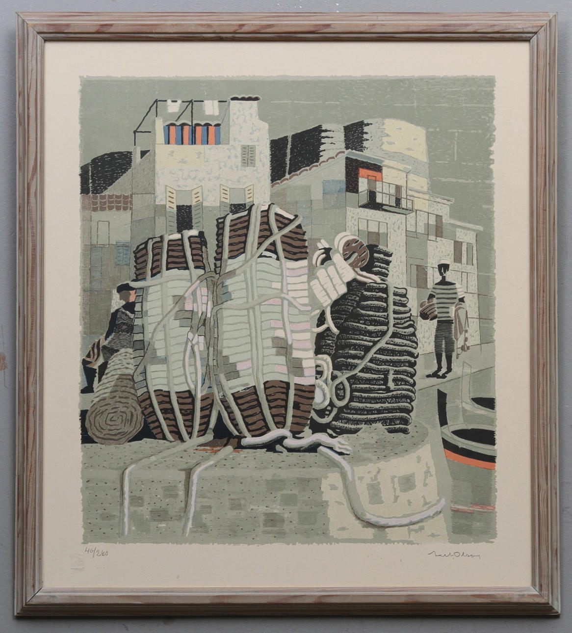 AXEL OLSSON, litografi, signerad och numrerad 40/260.