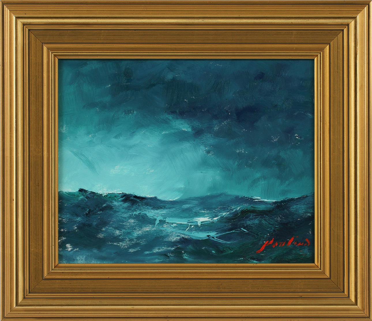 AXEL LIND. Olja på duk, signerad.