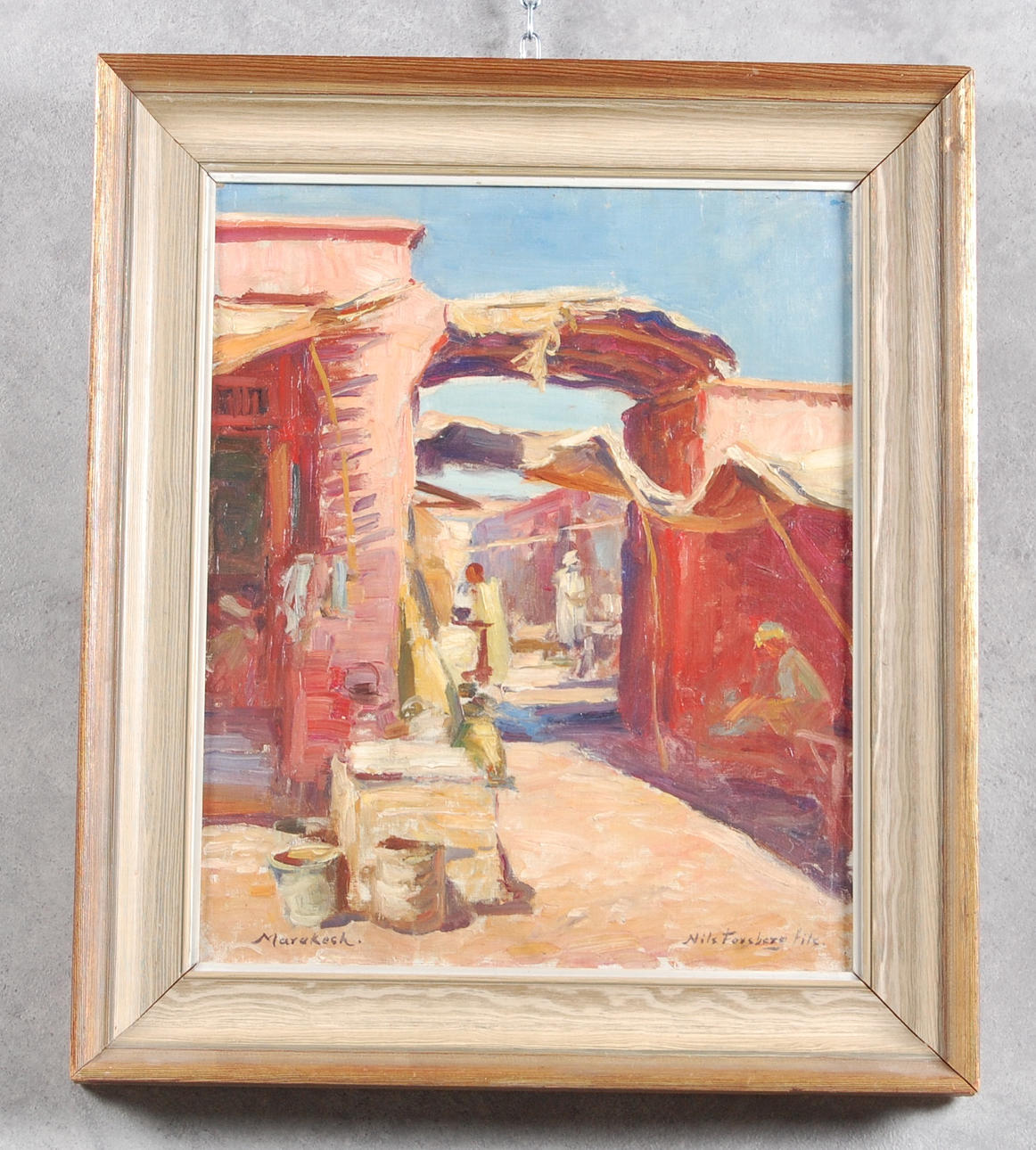 NILS FORSBERG FILS. " Marakech " olja på duk, signerad.
