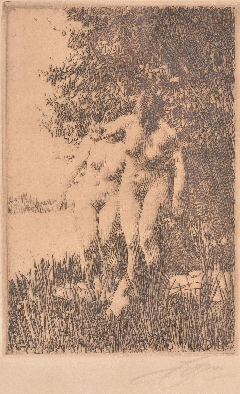 ANDERS ZORN. Etsning.