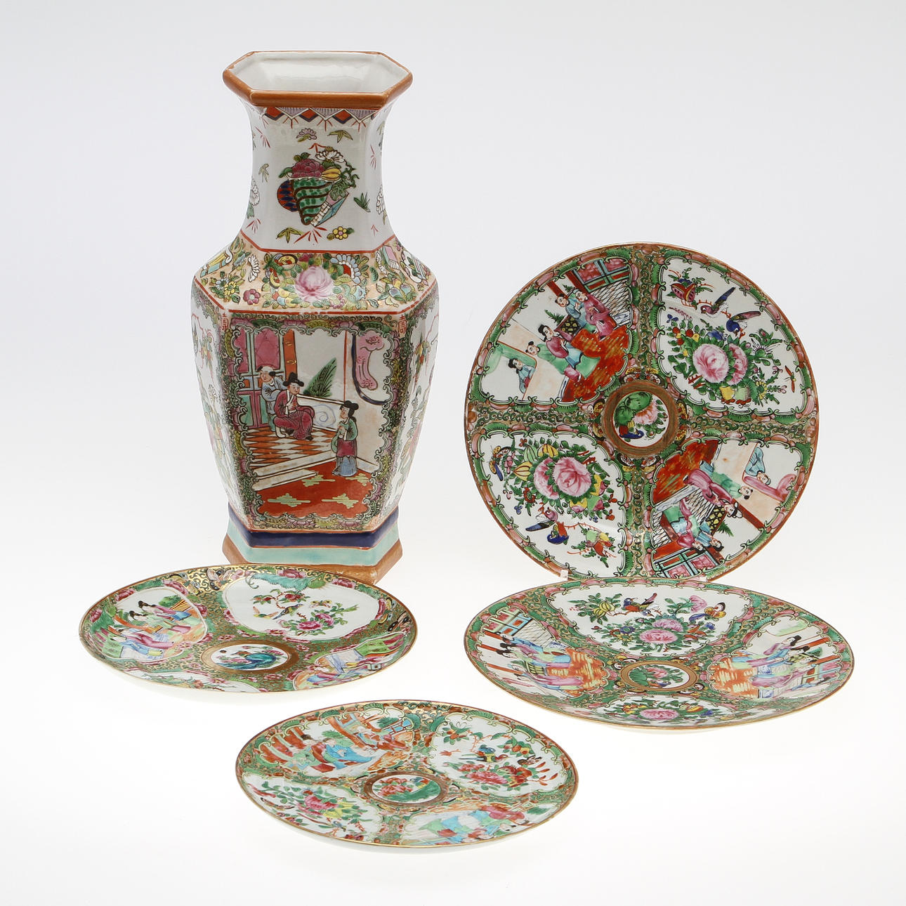 PARTI KANTON, 5 delar, Kina, 1900-tal.