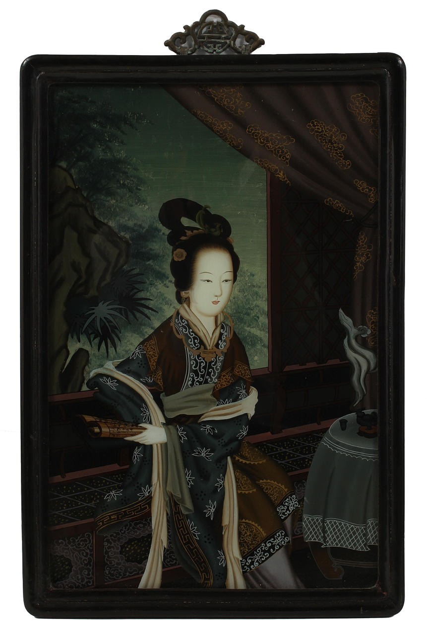 GLASMÅLNINGAR 4 st, Kina 1900-tal.