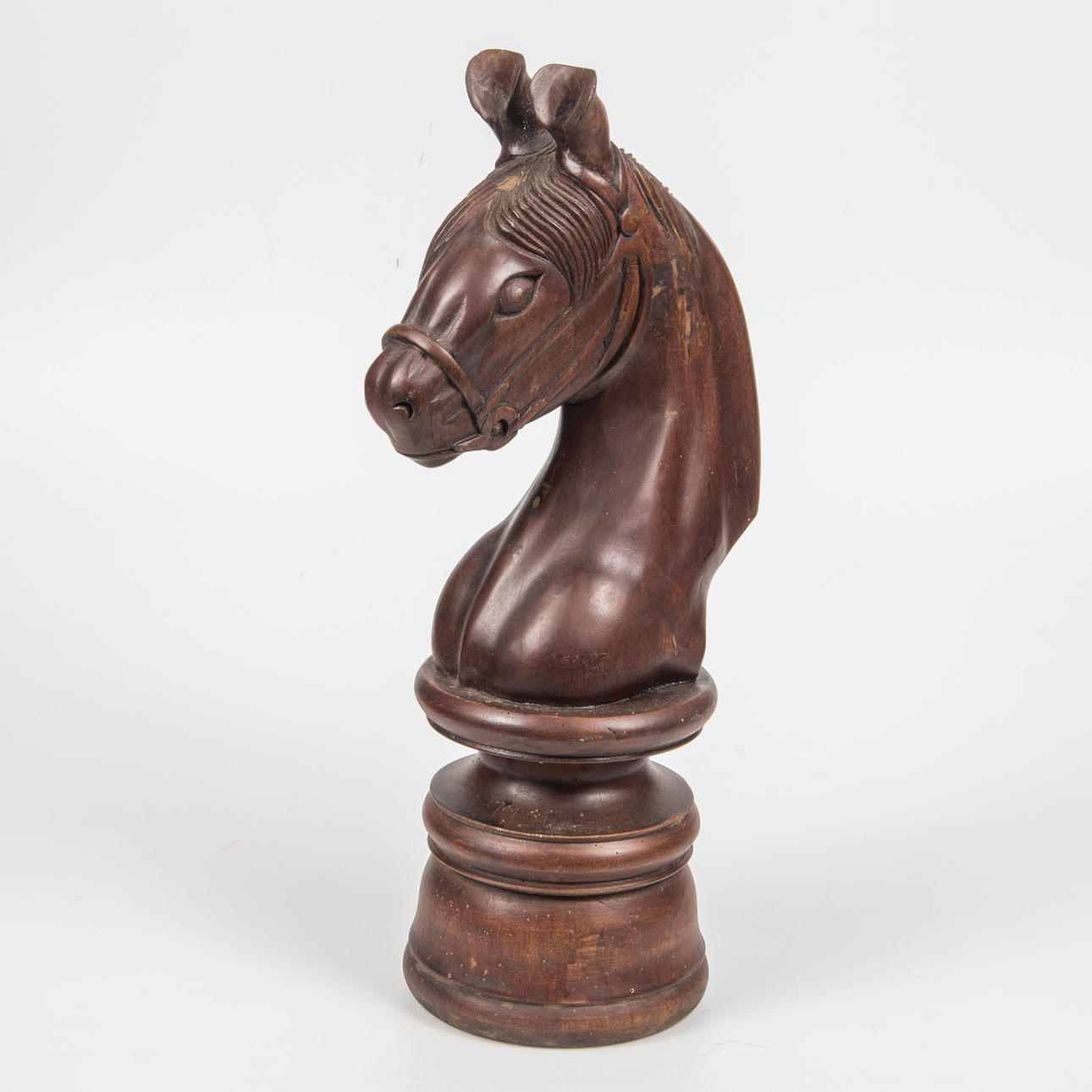 SKULPTUR, Schachfigur "Läufer", Holz geschnitzt.