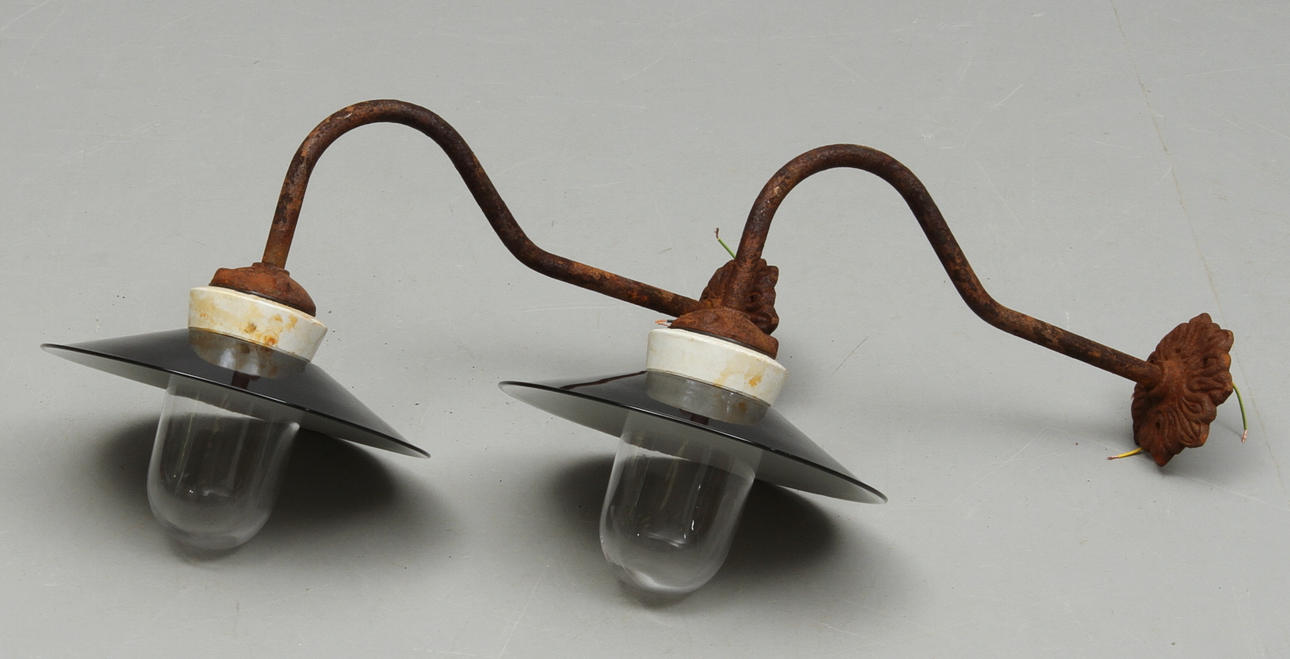 UTOMHUSARMATURER, 1 par, smide.