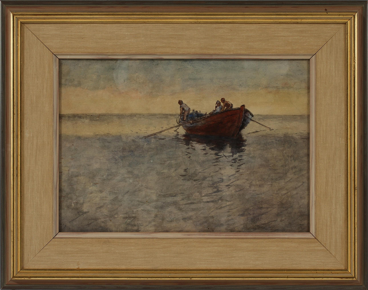 EMIL EKMAN, akvarell, otydlig sign.