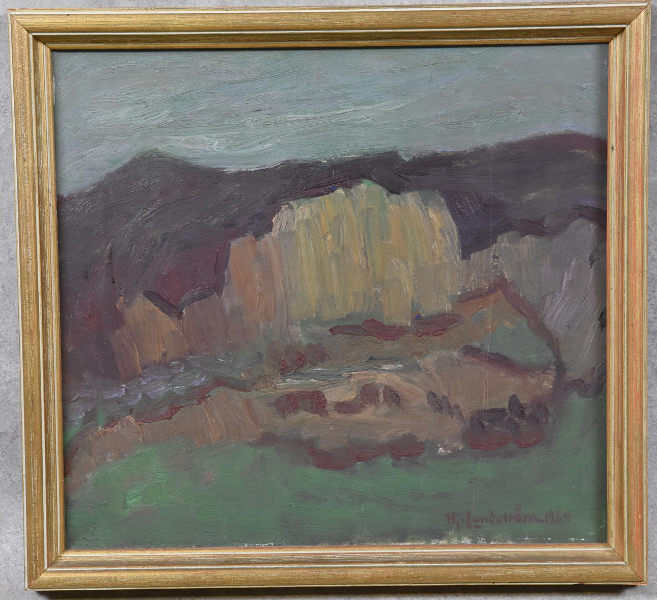 HJALMAR LUNDSTRÖM. 1879-1963, oil on canvas "Linderöd" signed, dated 1954.