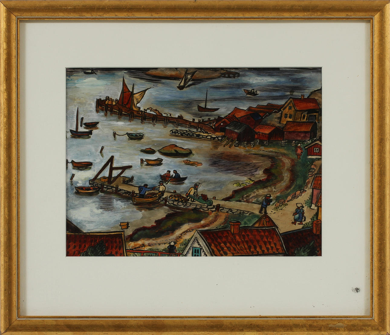 FOLKE PERSSON, akvarell, sign.