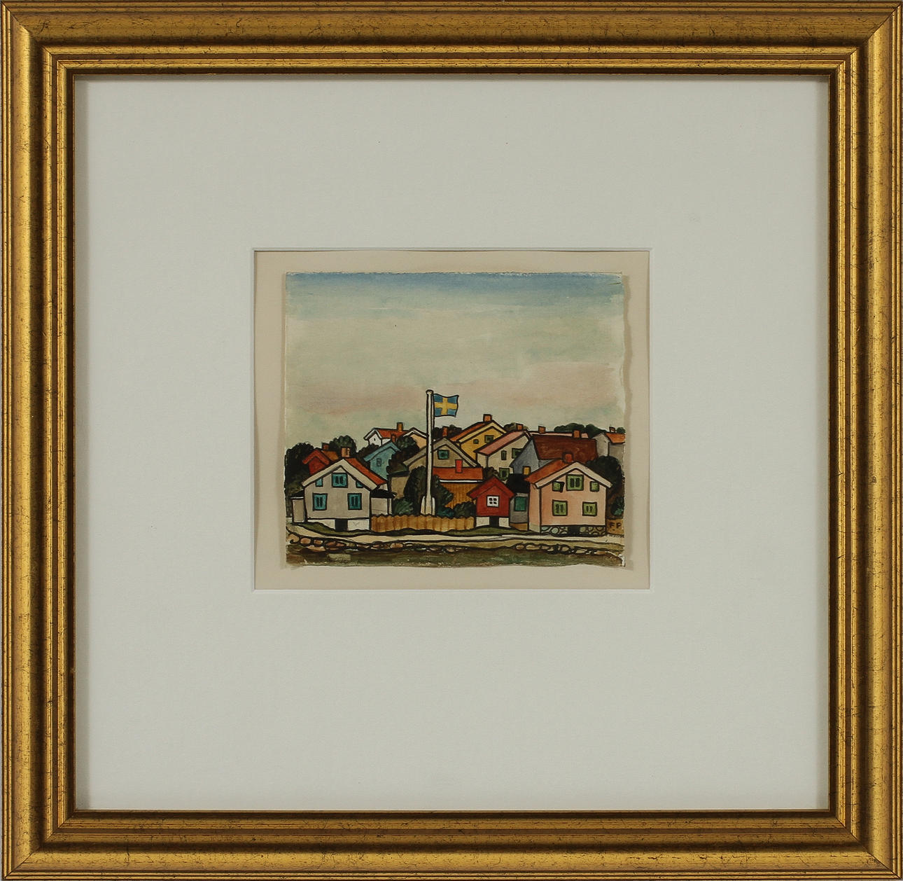 FOLKE PERSSON, akvareller 2 st, sign.