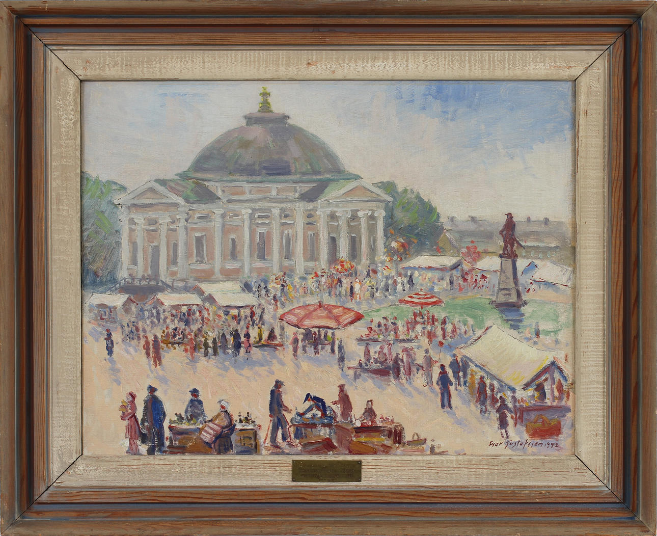 IVAR GUSTAFSSON. olja på duk, sign och dat 1942.