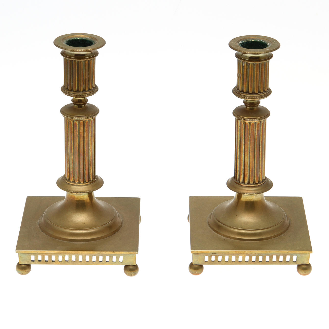 LJUSSTAKAR, 1 par, Skultuna No 108.