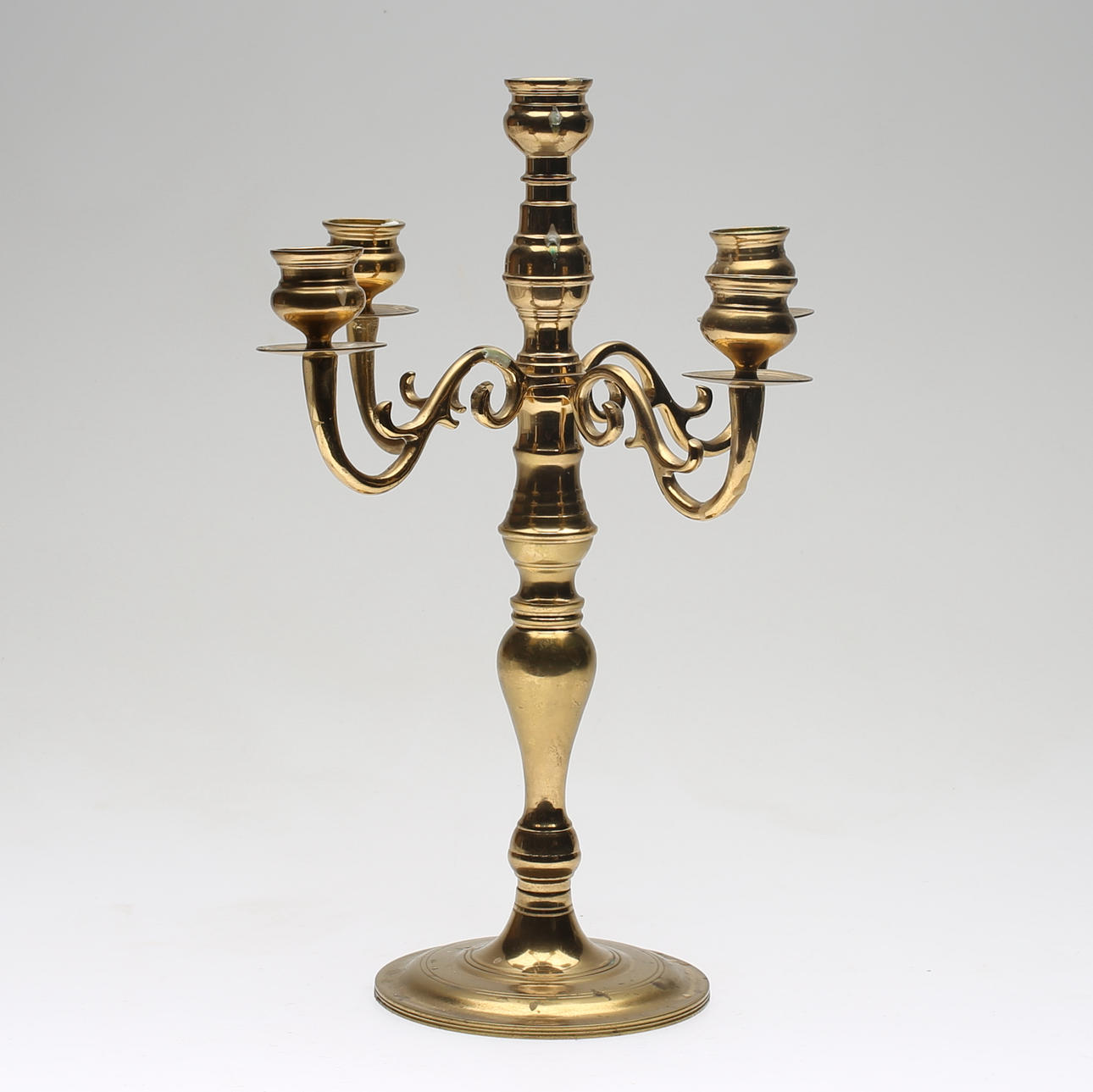 LEUCHTER, Messing, Barockstil, Scandia, Karlshamn.