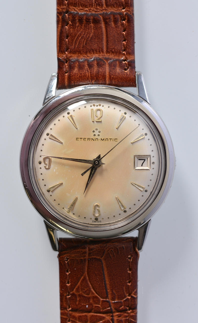 HERRARMBANDSUR, Eterna Matic, stål.