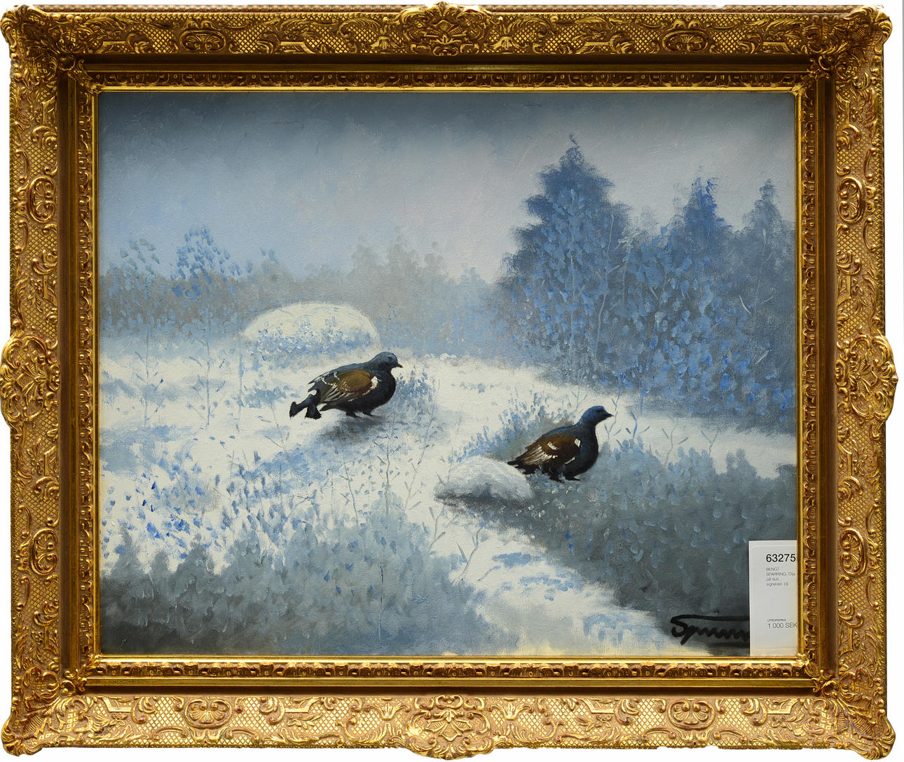 BENGT SPARRING. Olja på duk, signerad.