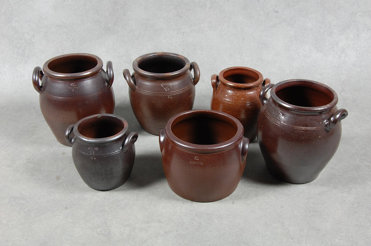 KRUS, 6 delar, keramik, Höganäs, Vallåkra.