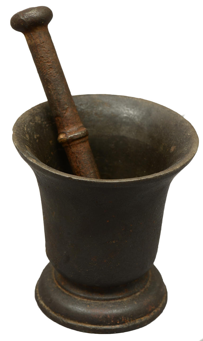 TOBAKSBURK, Hällefors bruk, PANNOR, 3 st samt MORTEL.