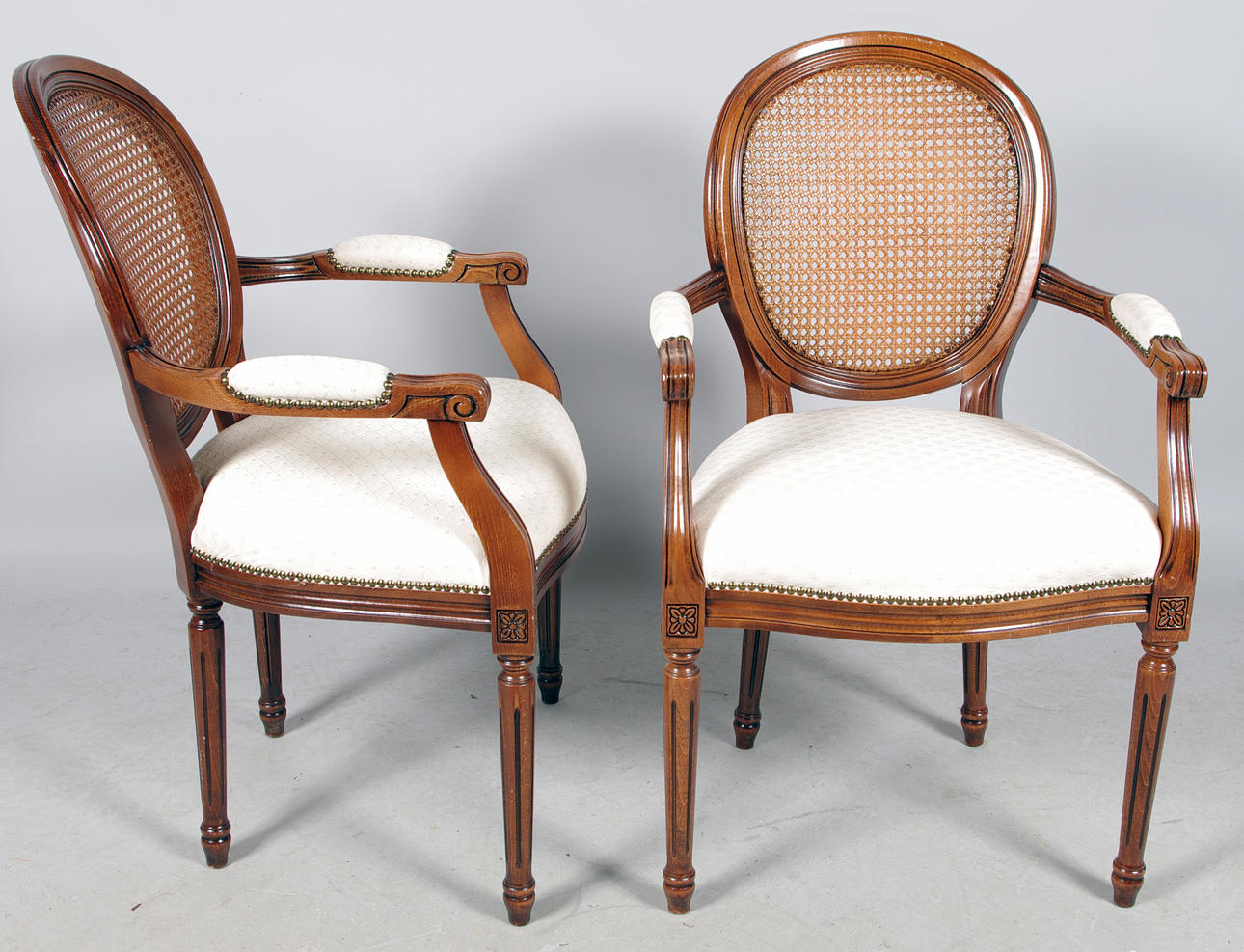 KARMSTOLAR, 1 par, gustaviansk stil.