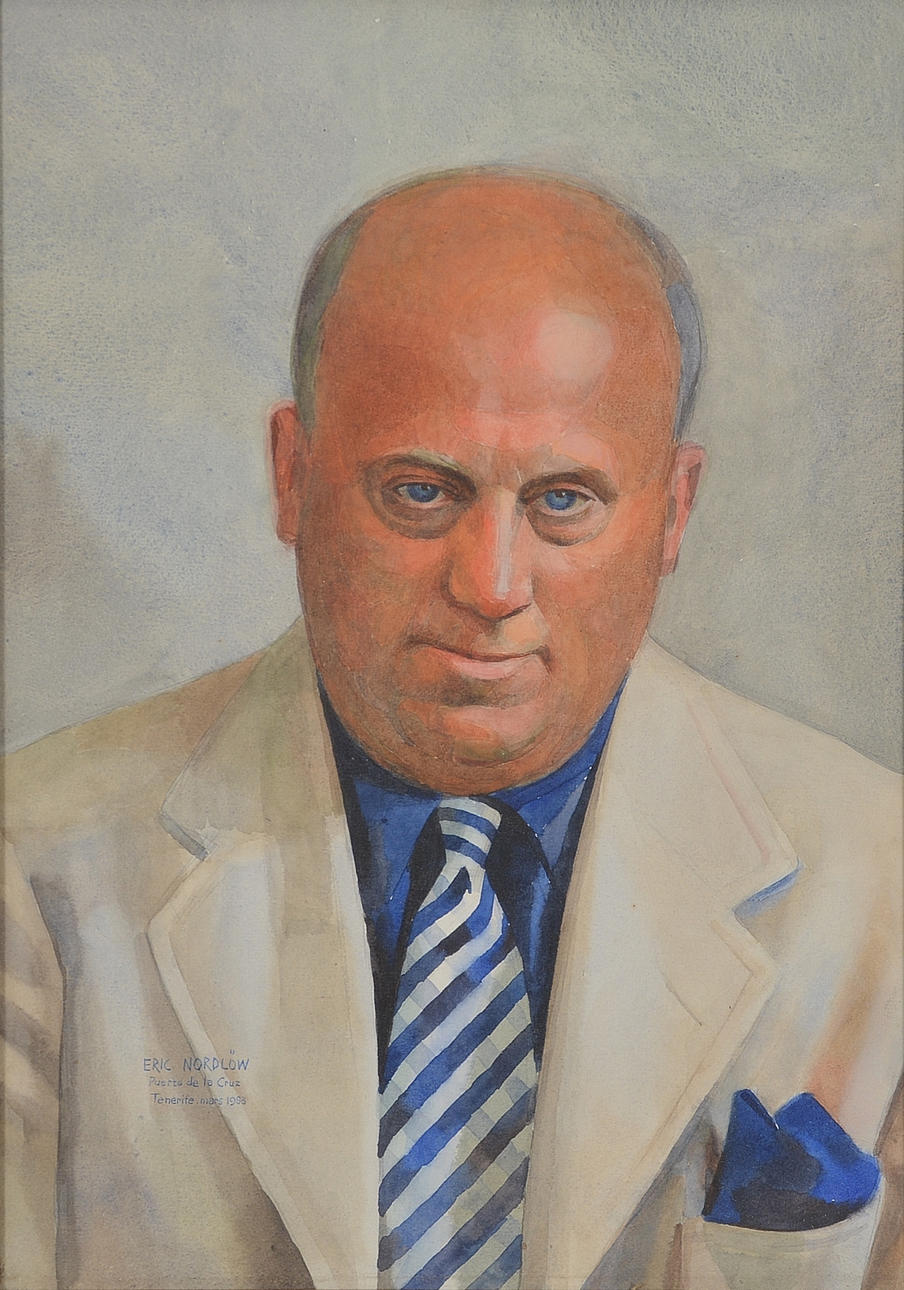 ERIC NORDLÖW. Akvarell.