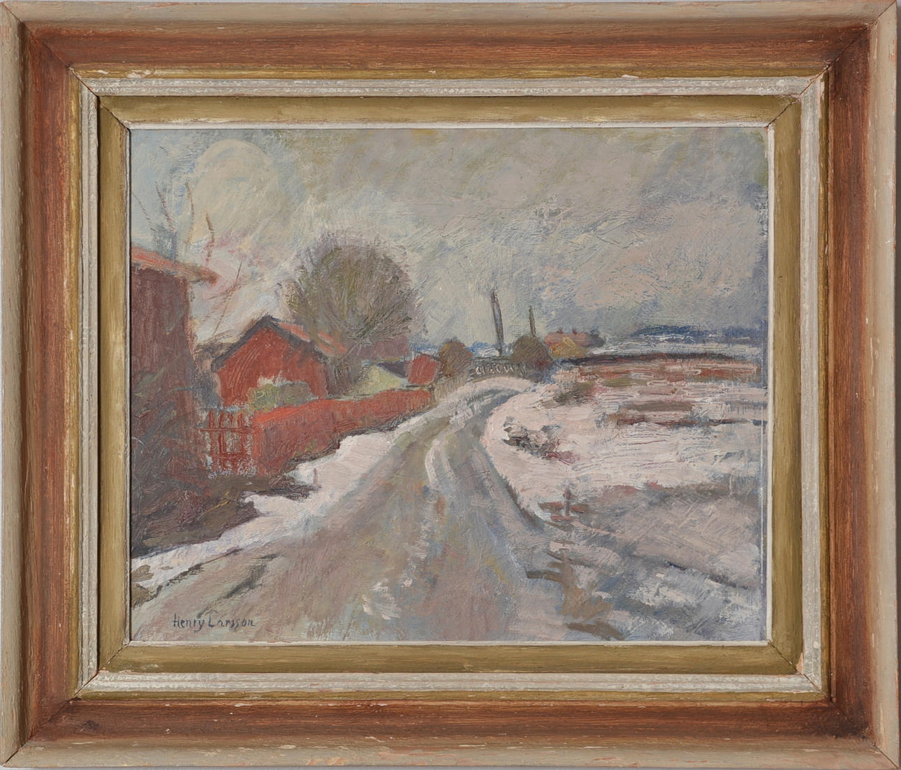 HENRY LARSSON. Olja på pannå.