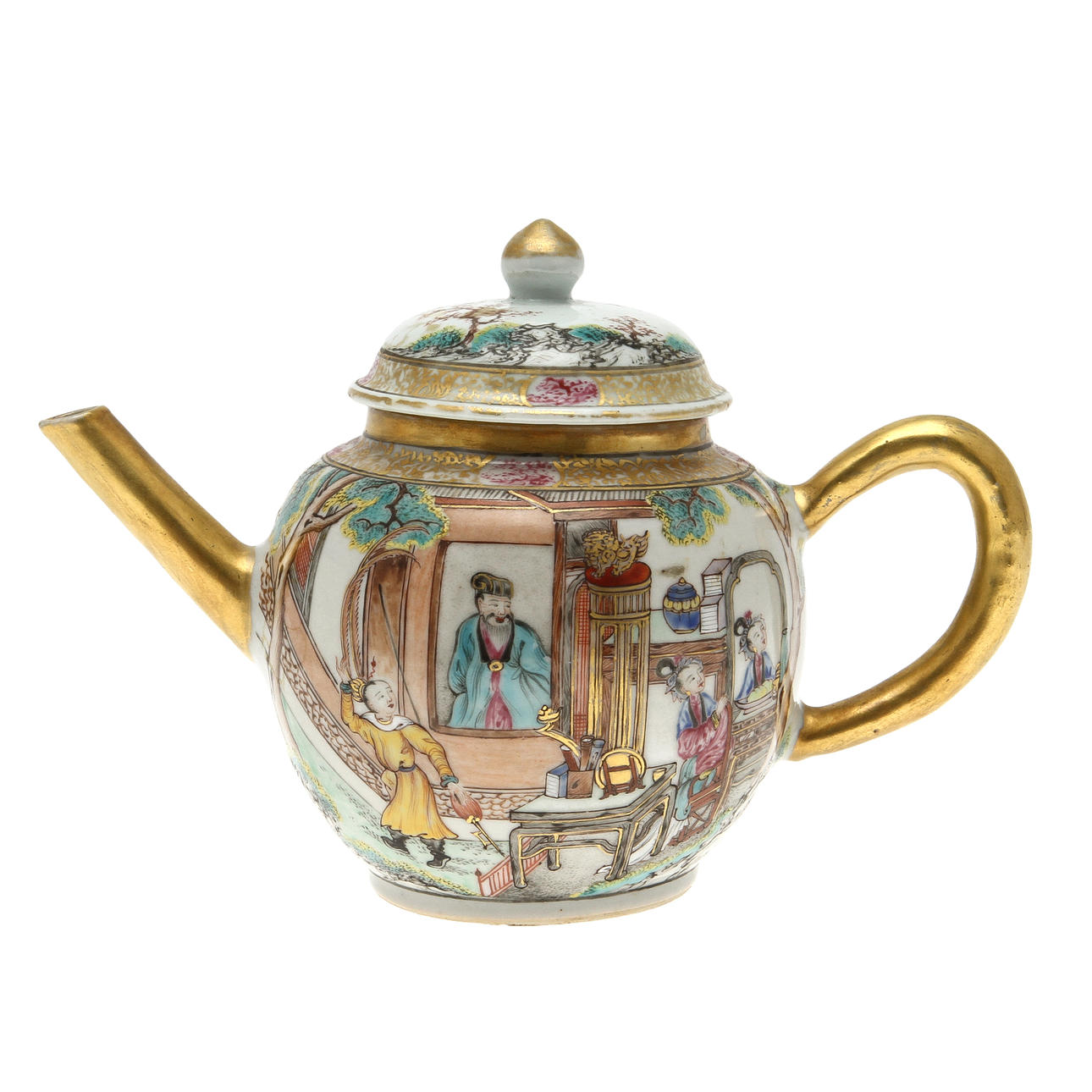 TEKANNA, porslin, Kina, Mandarin, 1700-tal.