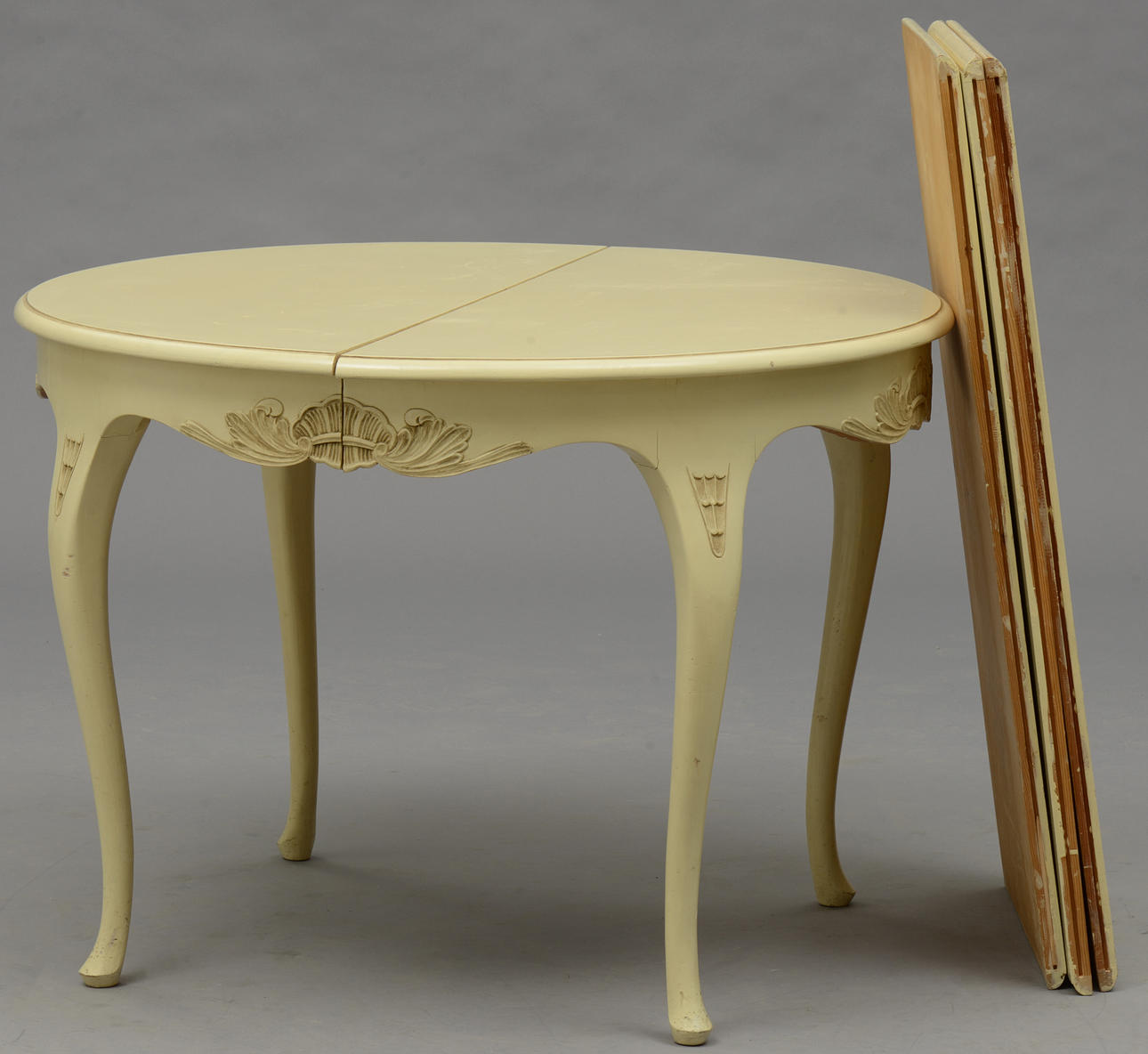 BORD OCH 6 STOLAR, rokoko stil, 1900-tal.