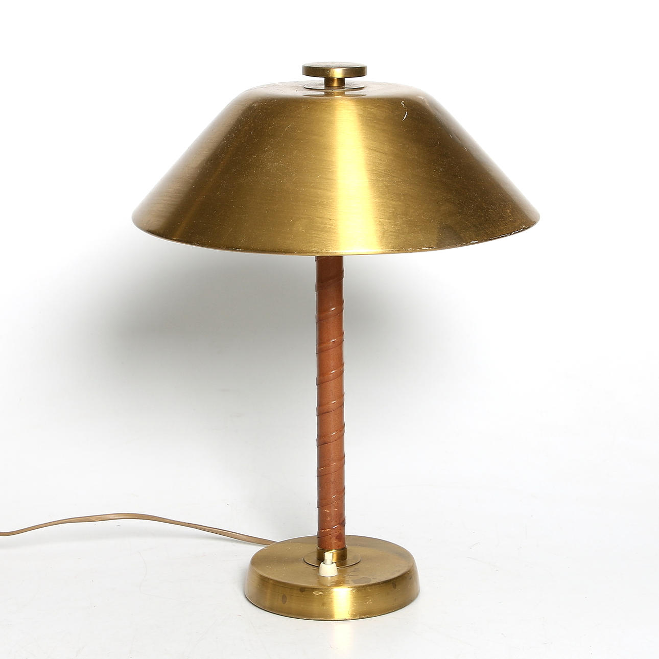TABLE LAMP, Art Deco, brass, Einar Beckström, 1930s/40s.