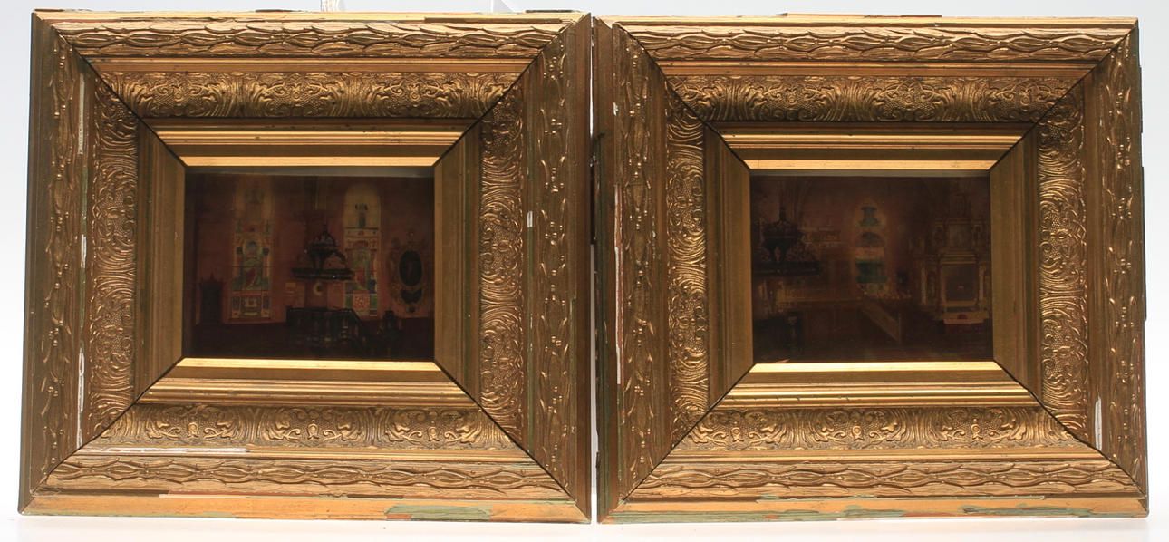 GEMÄLDE, ein Paar, Ende 19. Jahrhundert.