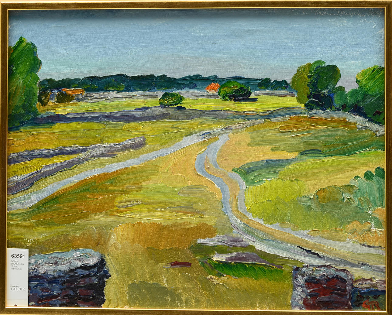 GÖRAN BRUNIUS. Olja på duk. Signerad.