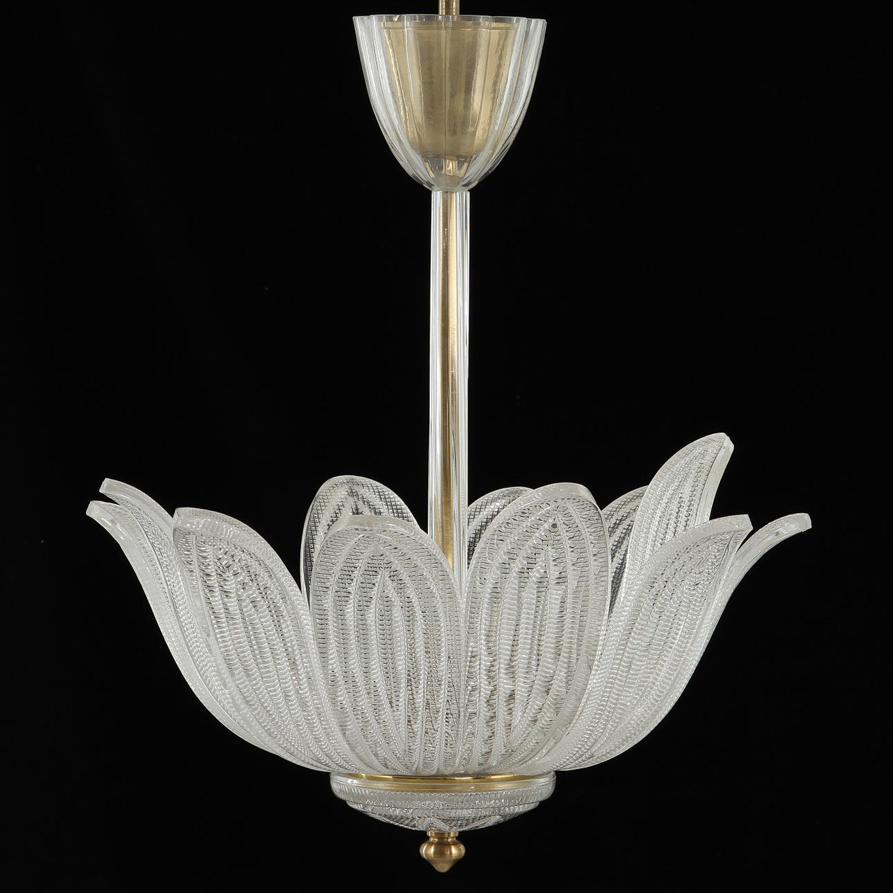 TAKLAMPA, Orrefors, 1900-talets mitt. Höjd ca 60 cm.