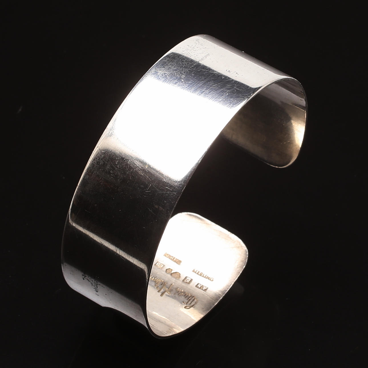 WIWEN NILSSON. Bracelet in sterling silver, signed.