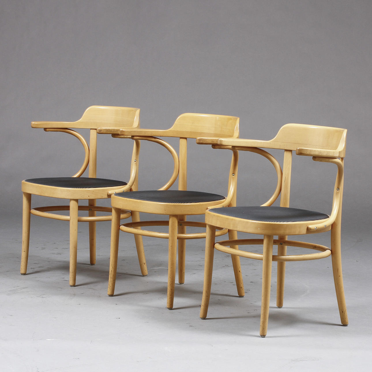 KARMSTOLAR, 3 st, "Cattelin", Gemla Möbelfabrik.