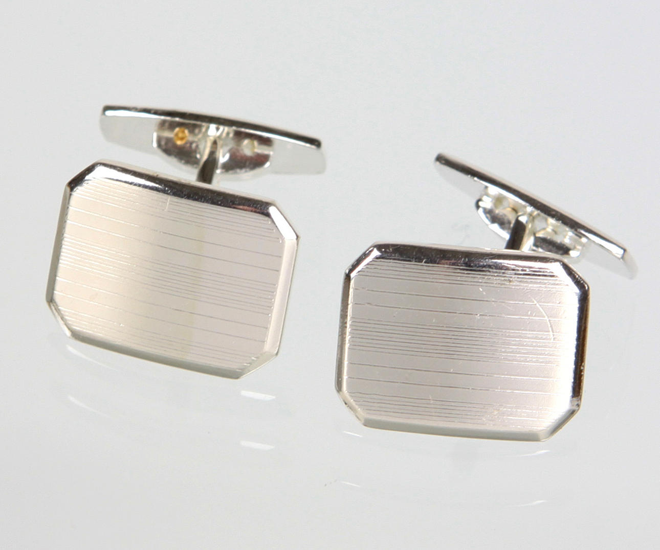 MANSCHETTENKNÖPFE, Rusch, 835 Silber.