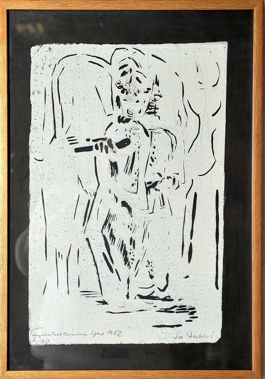 SIRI DERKERT. Litografi.