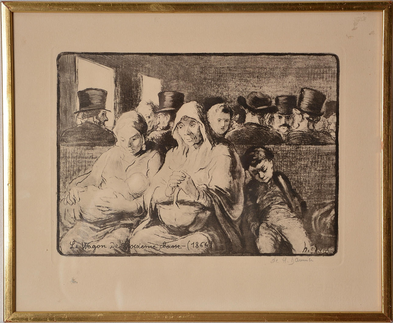 HONORE DAUMIER. EFTER. Etsning.