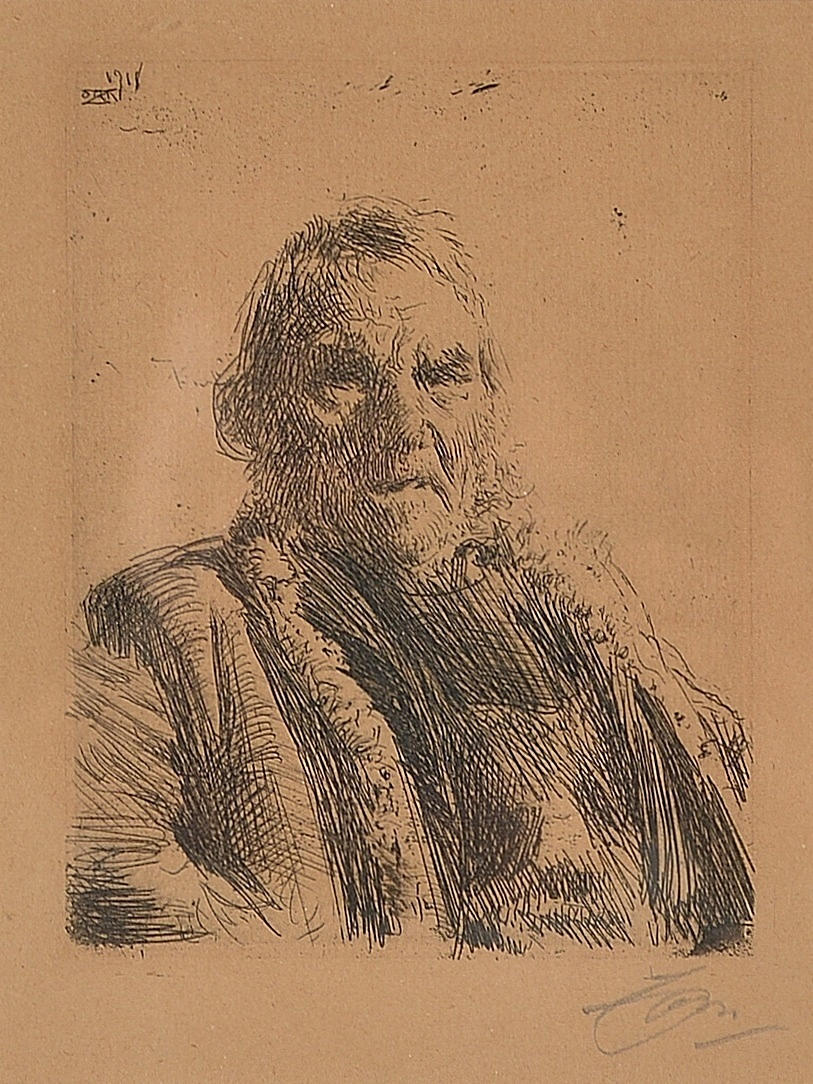 ANDERS ZORN. Radierung.