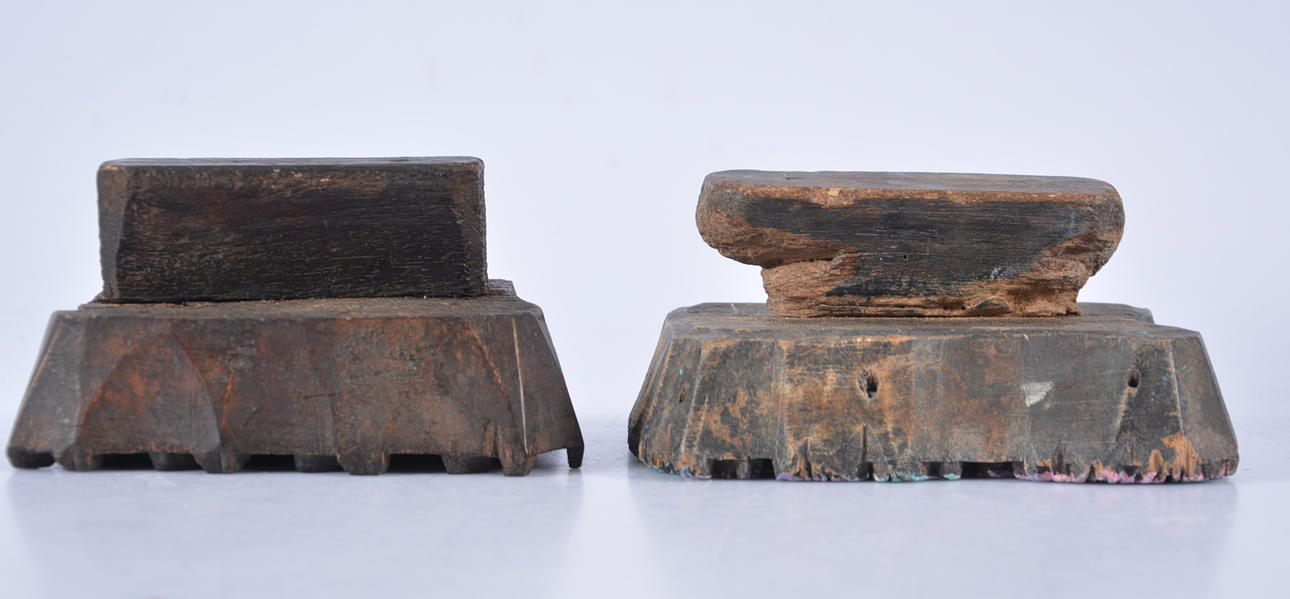 DEKORSTÄMPLAR, 2 st, 1800-ta.