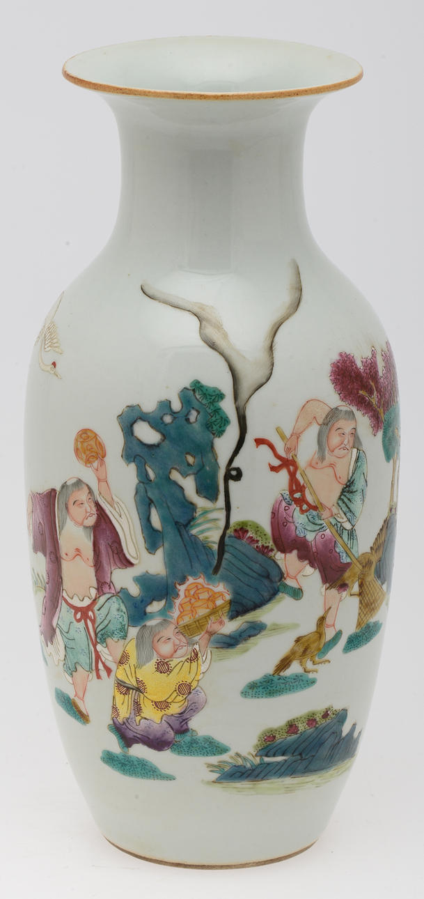 VASER, 1 par, porslin, Kina, 1900-tal.