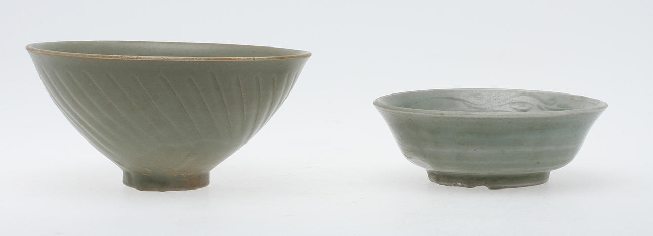 SKÅLAR, 2 st, porslin, södra Kina, Yuan.