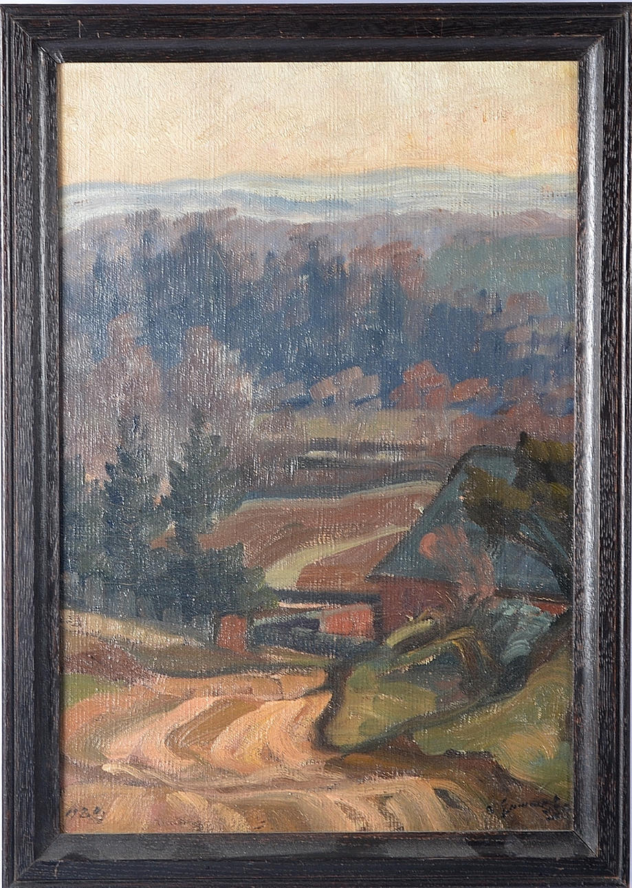 OIDENTIFIERAD KONSTNÄR. Olja på duk.