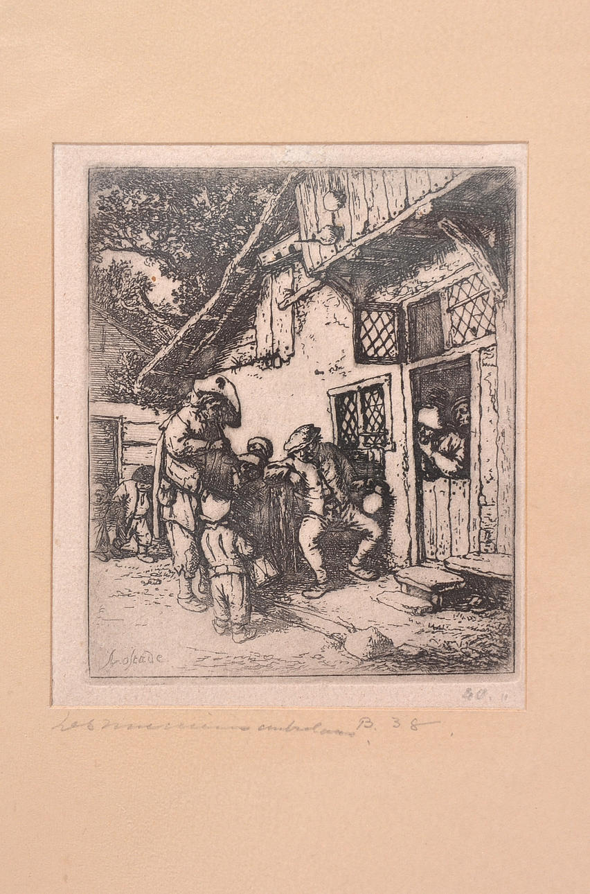 ADRIAEN VAN OSTADE. Etsning.