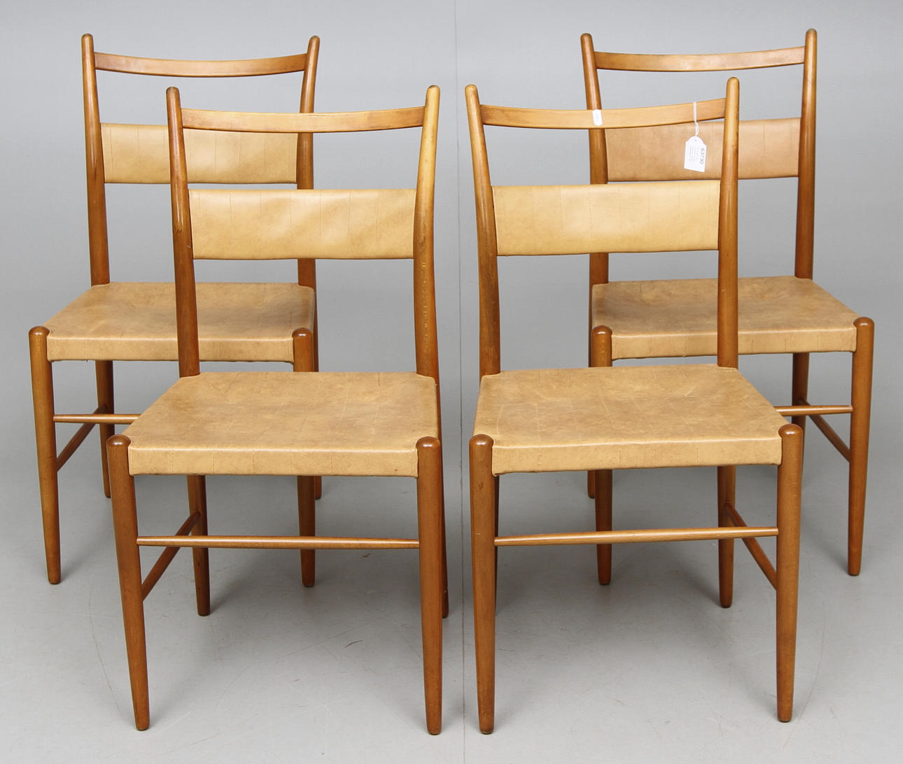 STOLAR, 4 st, "Gracell", Yngve Ekström, Gemla möbelfabrik, Diö.