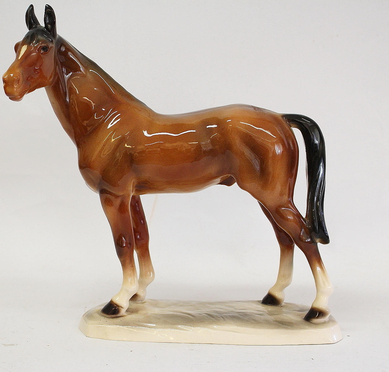 FIGUR, porcelæn, hest.