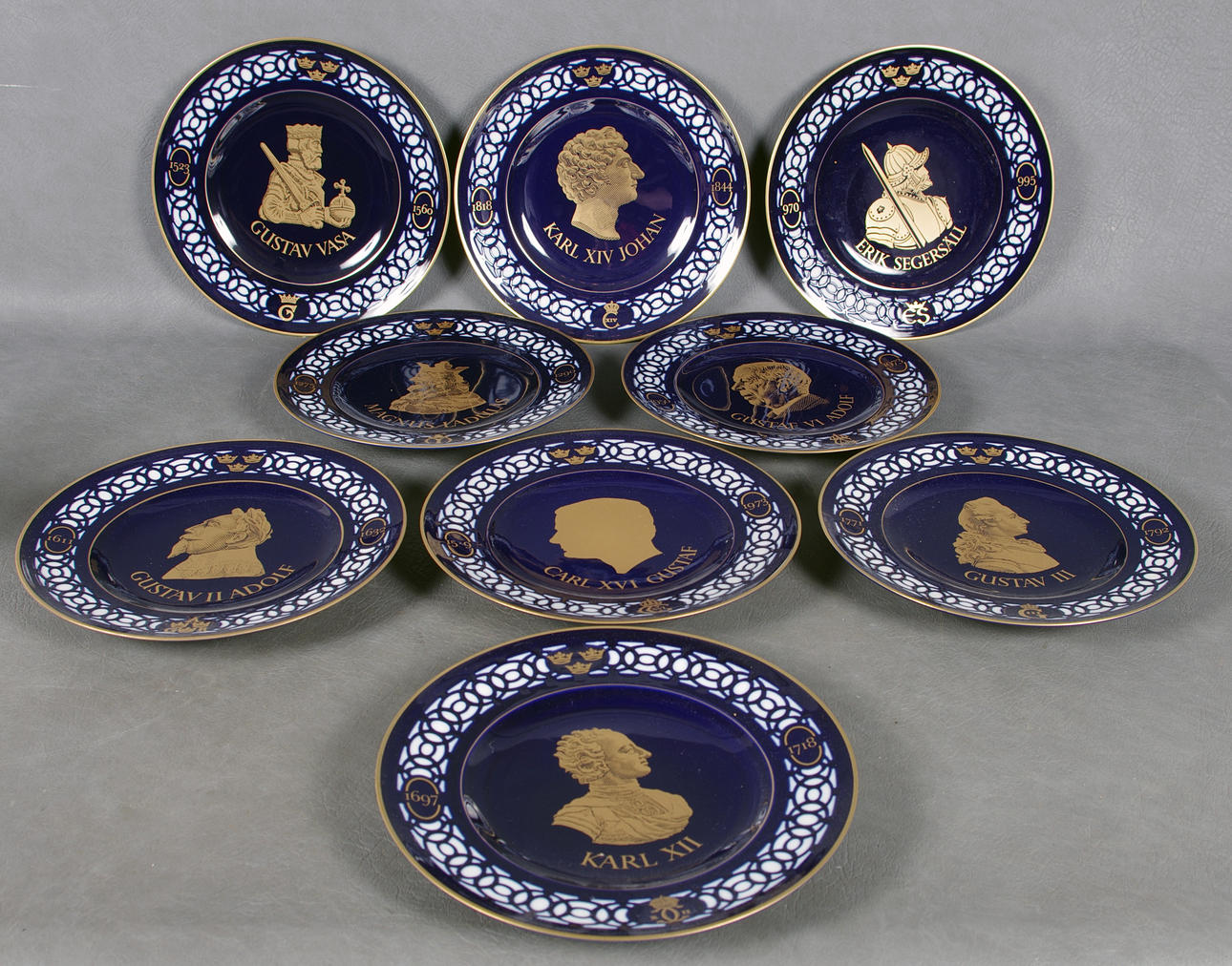 SAMLARTALLRIKAR, 9 stycken, Bing & Gröndal.