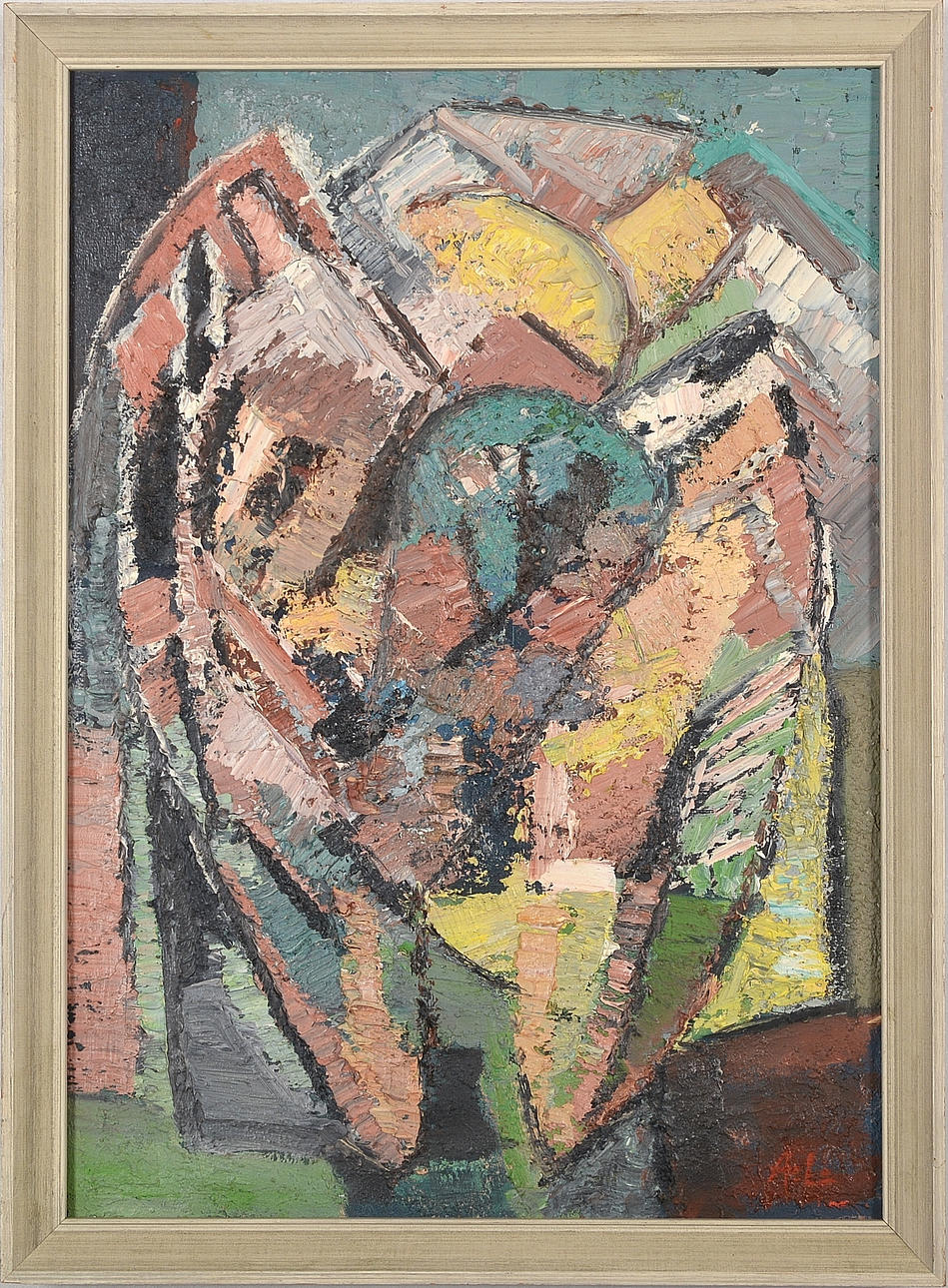 OIDENTIFIERAD KONSTNÄR. Olja på duk.