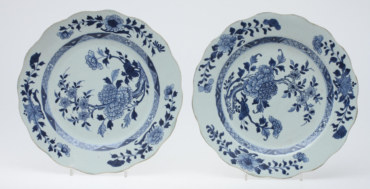 FAT, 2 st, porslin, Kina, 1700-tal.