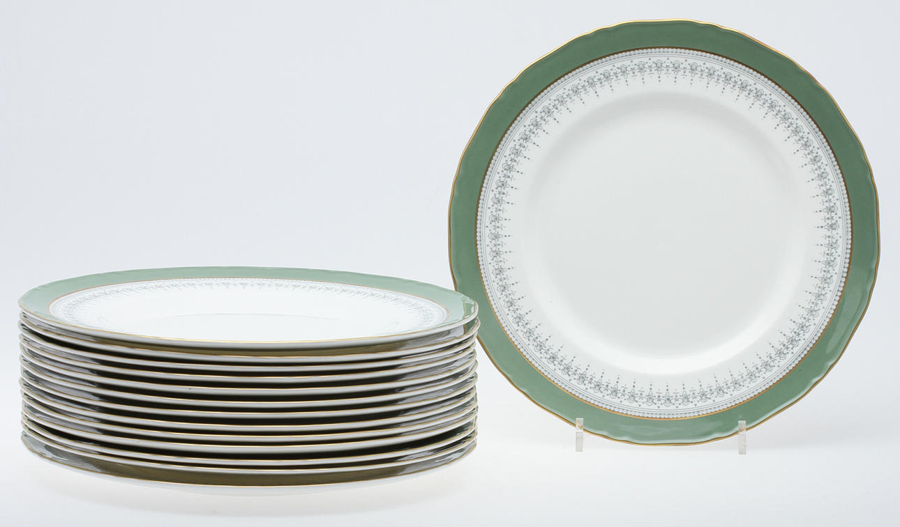 TALLRIKAR, 14 st, Royal Worcester, England.